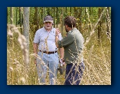 Chris and Dave lost in the woods